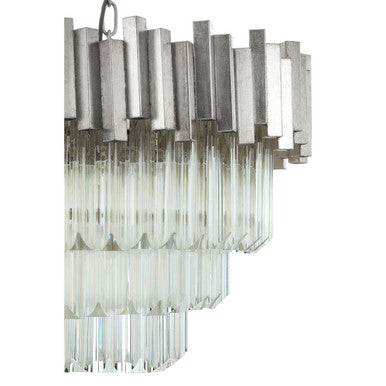 Small Silver Finish Chandelier | Lustra