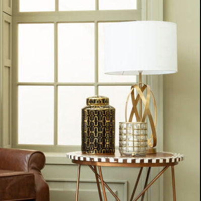 Zaina Gold Cross Table Lamp