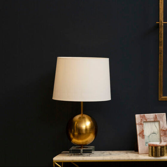 Zena Gold Sphere Table Lamp