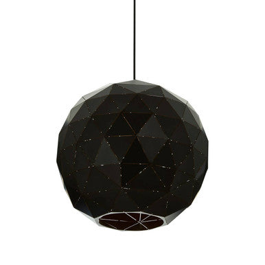 Mateo Medium Black and Copper Pendant Light