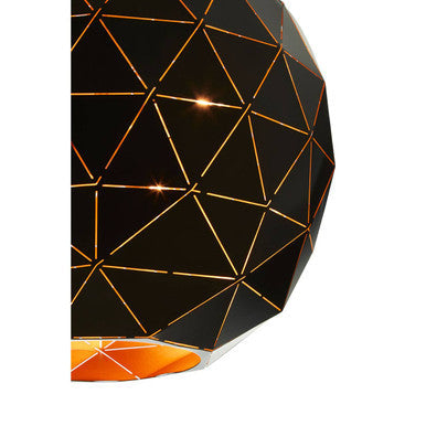 Medium Black and Copper Pendant Light | Mateo