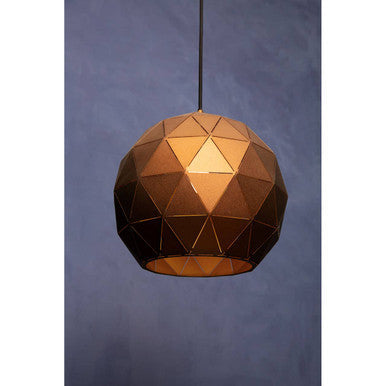 Medium Coffee Finish Pendant Light | Mateo
