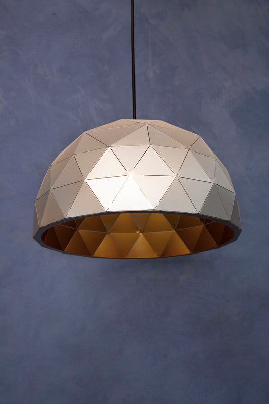 Mateo Small Silver Dome Pendant Light
