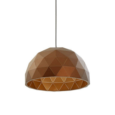 Medium Coffee Dome Pendant Light | Mateo