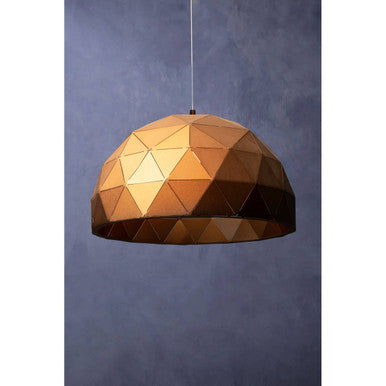 Large Coffee Dome Pendant Light | Mateo
