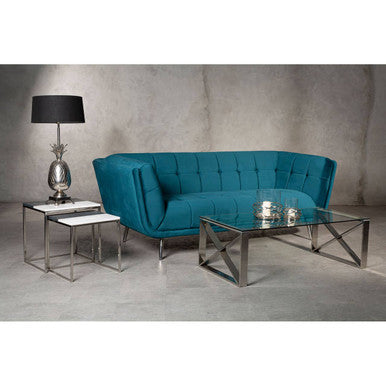 Boho Nickel Finish Pineapple Table Lamp