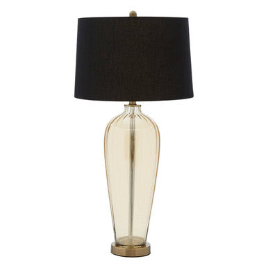 Carina Amber Glass Table Lamp