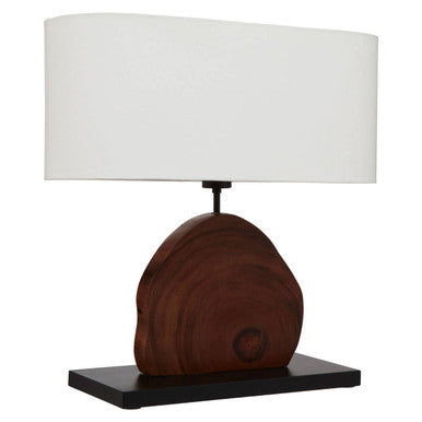 Wooden Live Edge Design Table Lamp | Hestina