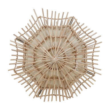 Small Woven Rattan Wall Light | Hestina