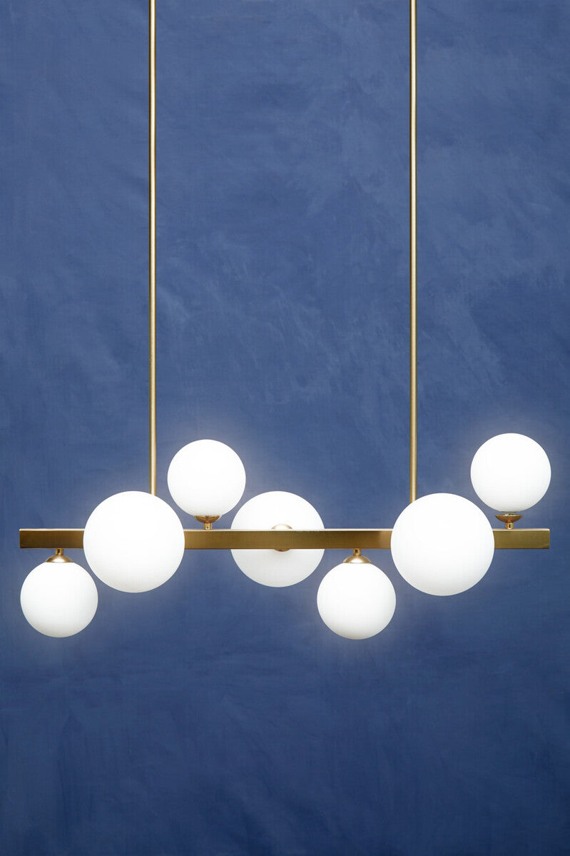 Bronze Finish 7 Light Statement Pendant Light | Abira