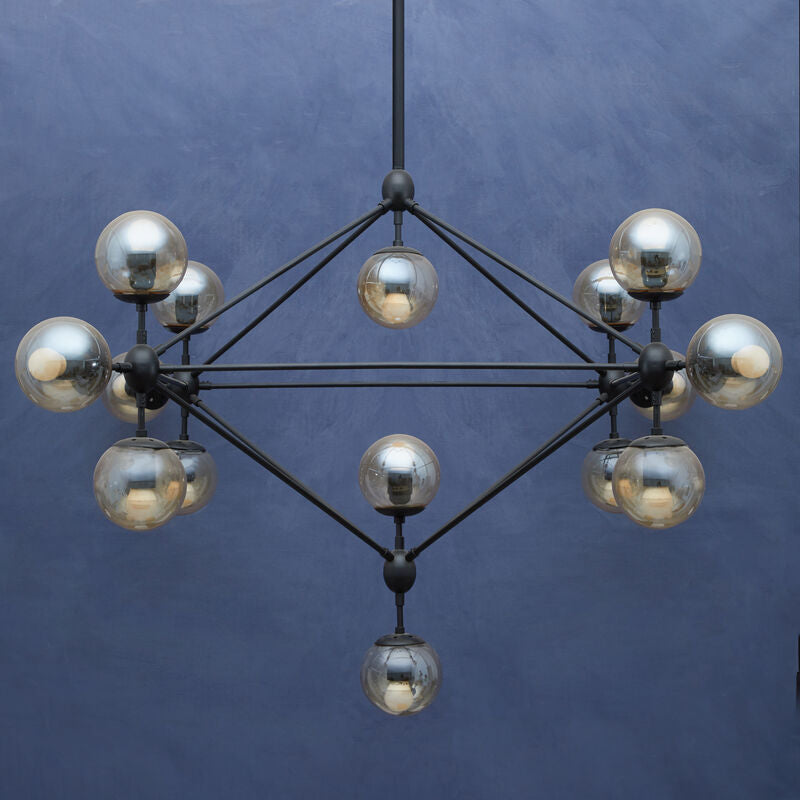 Matte Black 21 Arm Pendant Lamp | Abira