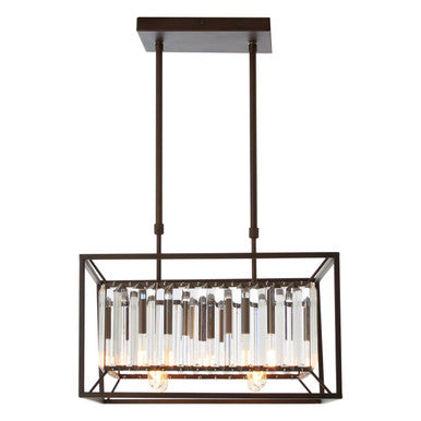 Akiko 4 Bulb Dark Brown Ceiling Light
