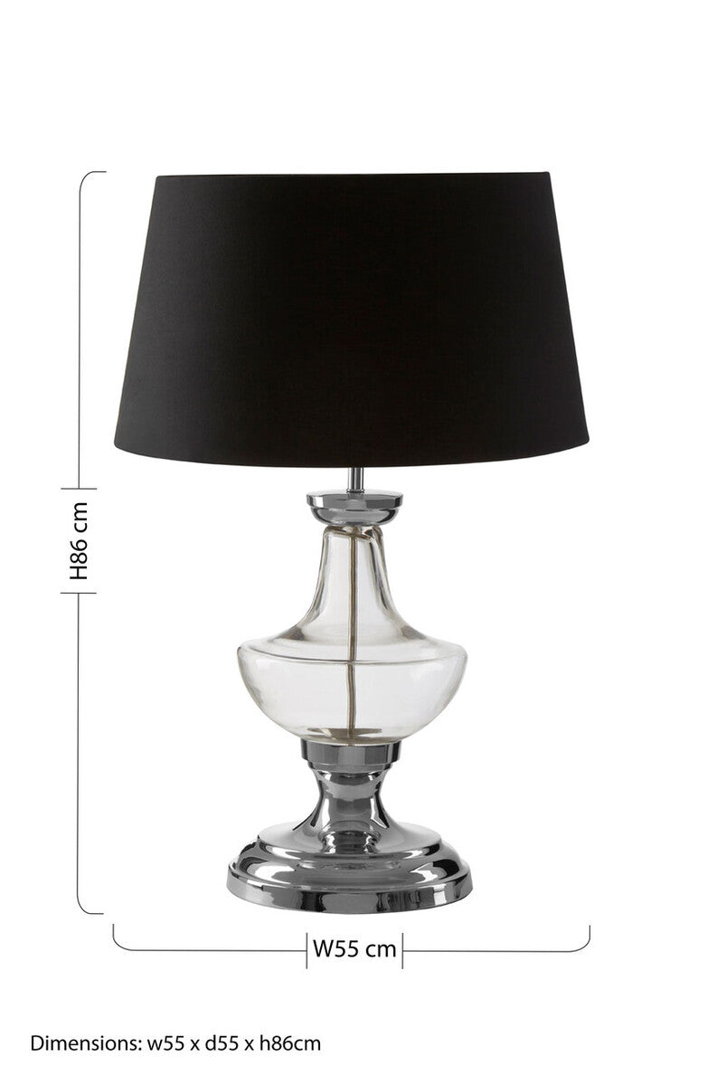 Skye Table Lamp with Clear Base