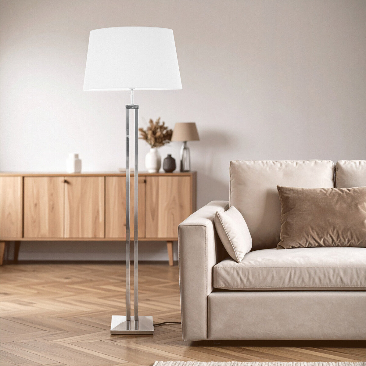 Floor Lamp with Dual Rod Base | Skye