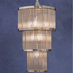 3 Tier Nickel Finish Chandelier | Salasco
