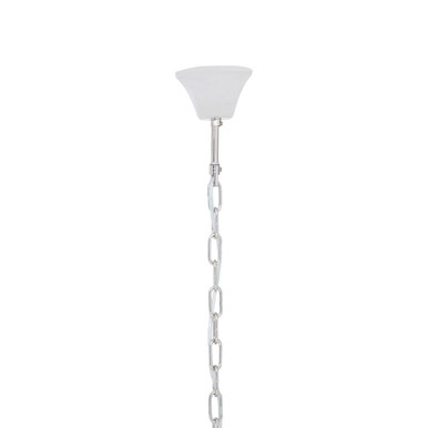 Salasco 2 Tier Nickel Finish Glass Chandelier