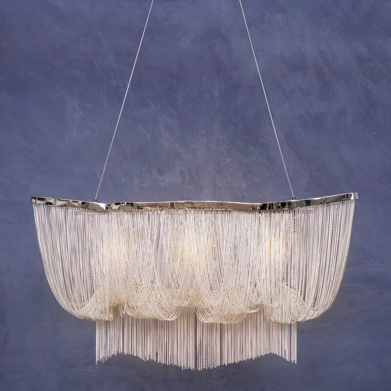 6 Light Chrome Pendant Light | Lerici