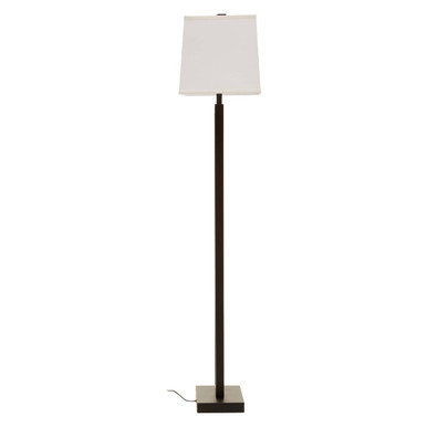 Leora Black and White Floor Lamp