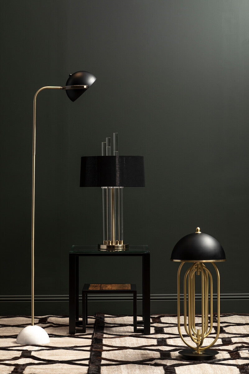 Murdoch Floor Lamp With Black Shade