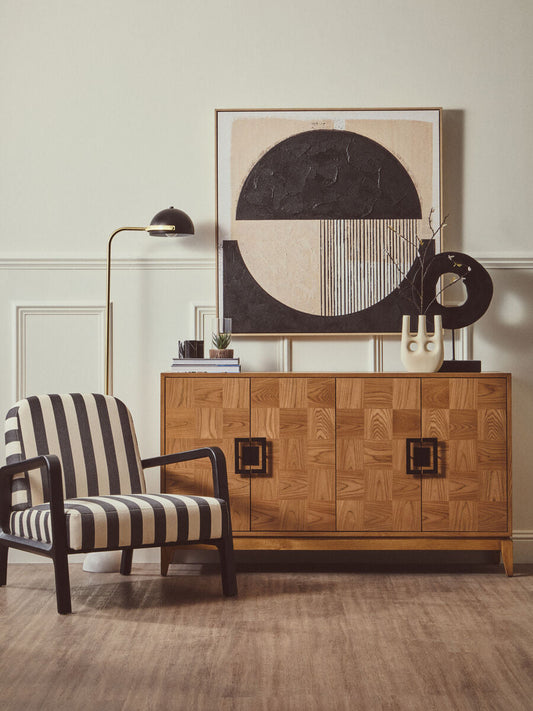 Floor Lamp with Black Shade | Murdoch