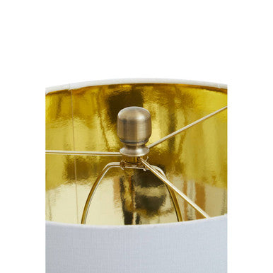 Ebony Table Lamp Chrome Base