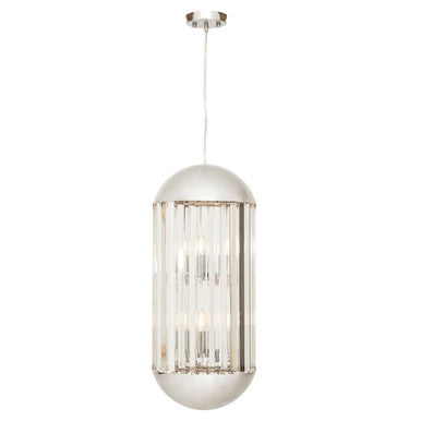 Chrome Finish 6 Bulb Pendant Light | Kensington Townhouse