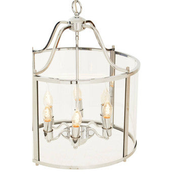 6 Bulb Chrome Pendant Light | Hampstead