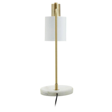 Newton White Shade Desk Lamp