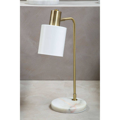 Newton White Shade Desk Lamp