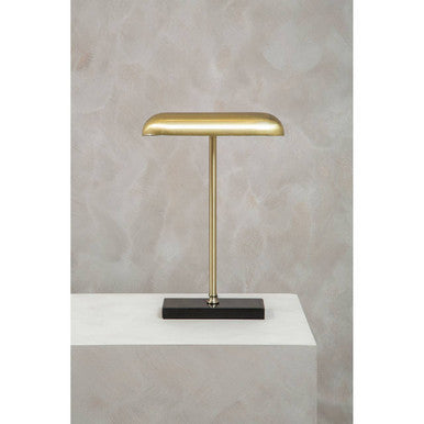 Newton Brass Finish Desk Lamp