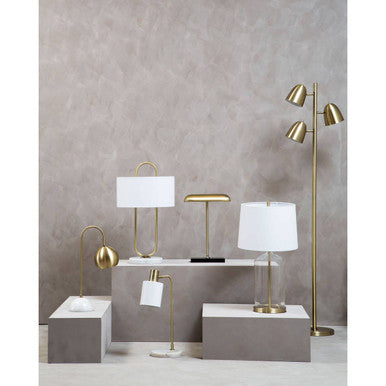 Brass Finish Floor Lamp | Newton