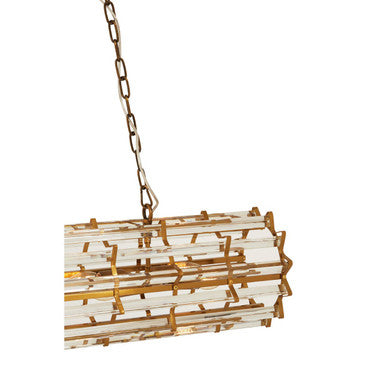 Brass Eight Bulb Pendant Light | Karli