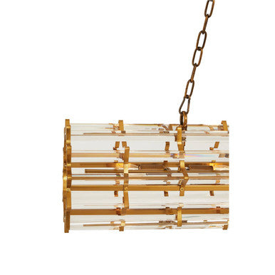Brass Eight Bulb Pendant Light | Karli
