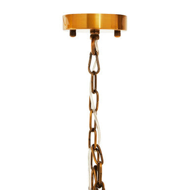 Brass Finish Small Vertical Pendant Light | Karli