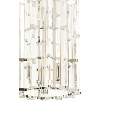 Chrome Finish Small Vertical Pendant Light | Karli
