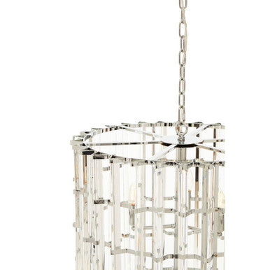 Chrome and Glass Vertical Light | Karli