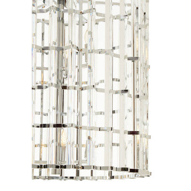 Chrome and Glass Vertical Light | Karli