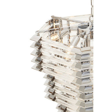 Karli Glass And Chrome Finish Prism Light