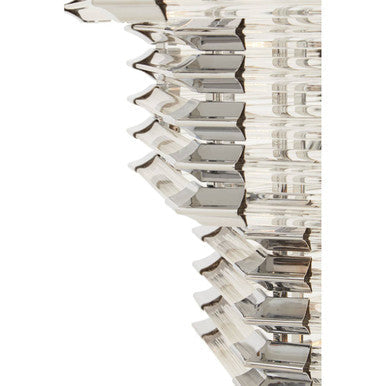 Glass and Chrome Finish Prism Light with Fifteen Bulbs | Karli