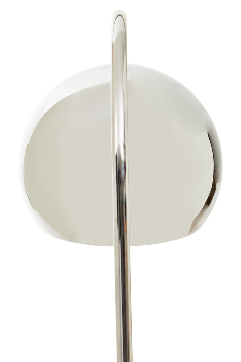 Karter Floor Chrome Finish Lamp With White Base
