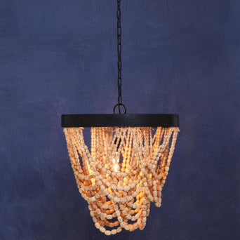 Lapiz Wooden Beads Chandelier