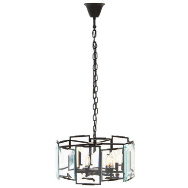 Black Small 6 Light Chandelier | Babylon
