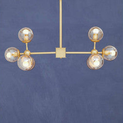 Abira Gold 8 Arm Pendant Light