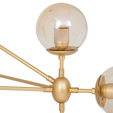 Gold 10 Arm Pendant Light | Abira