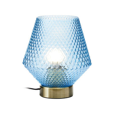 Blue Glass Table Lamp | Noble