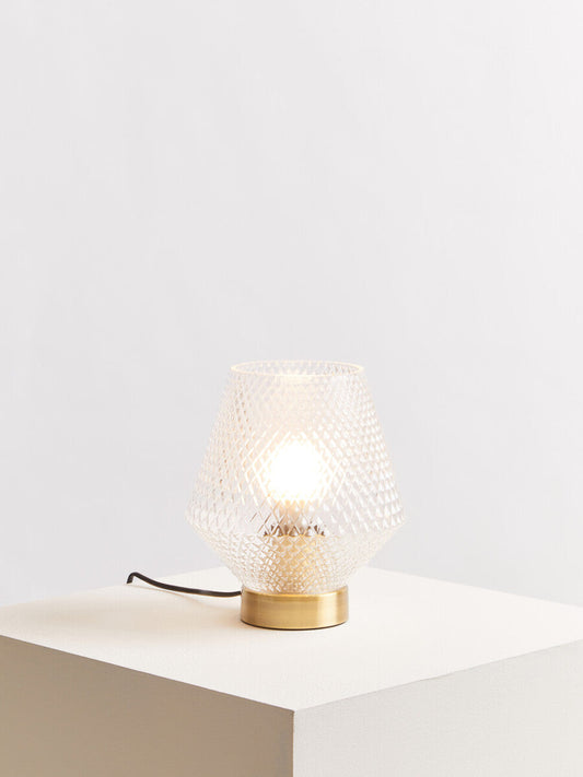 Noble Clear Glass Table Lamp