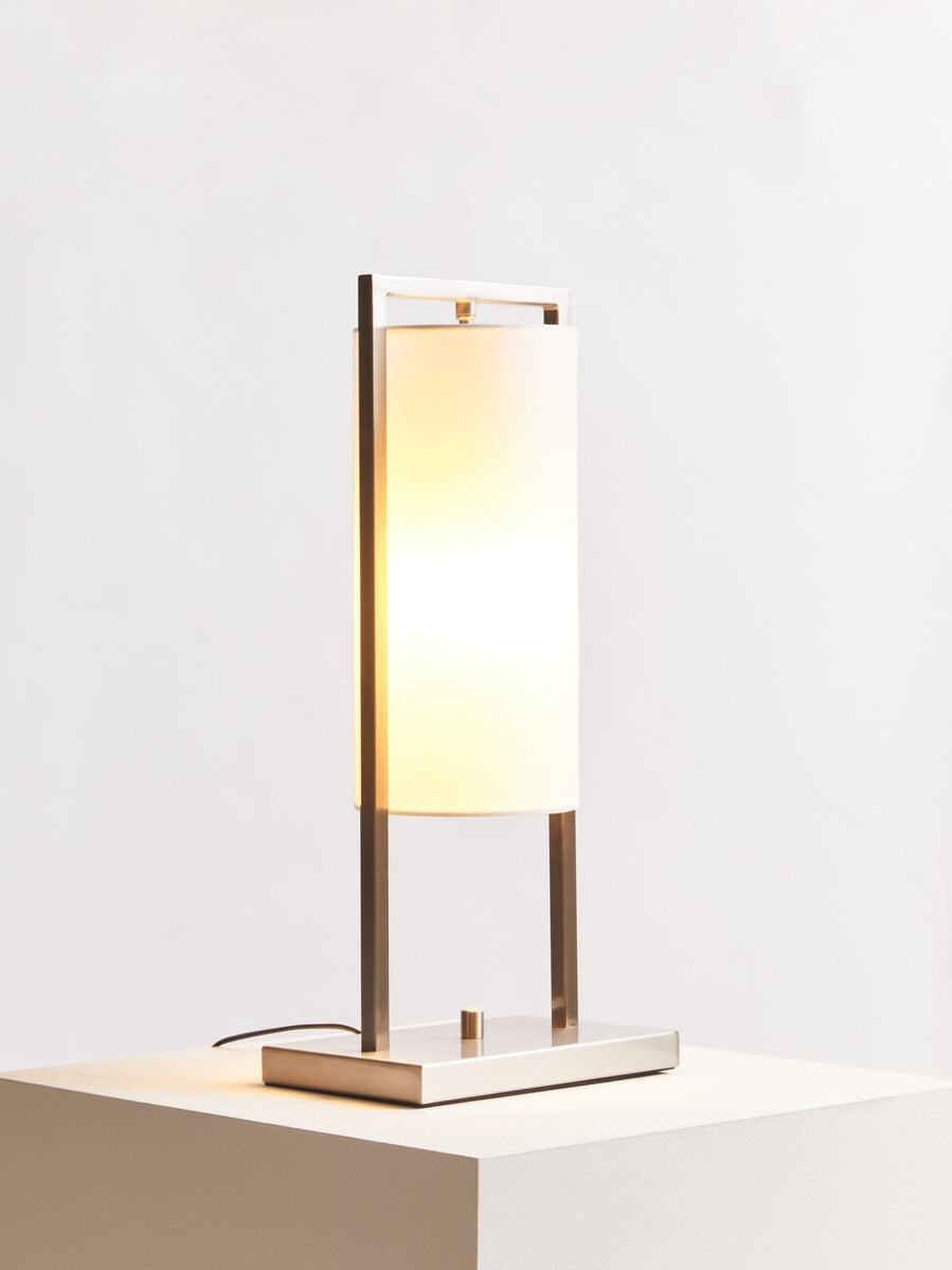 Atkins Nickel Finish Table Lamp