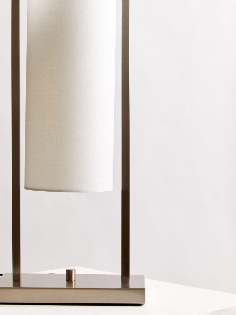 Atkins Nickel Finish Table Lamp