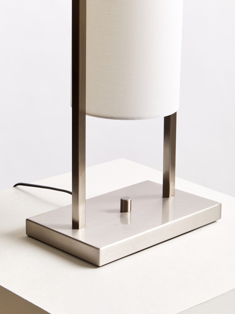 Atkins Nickel Finish Table Lamp