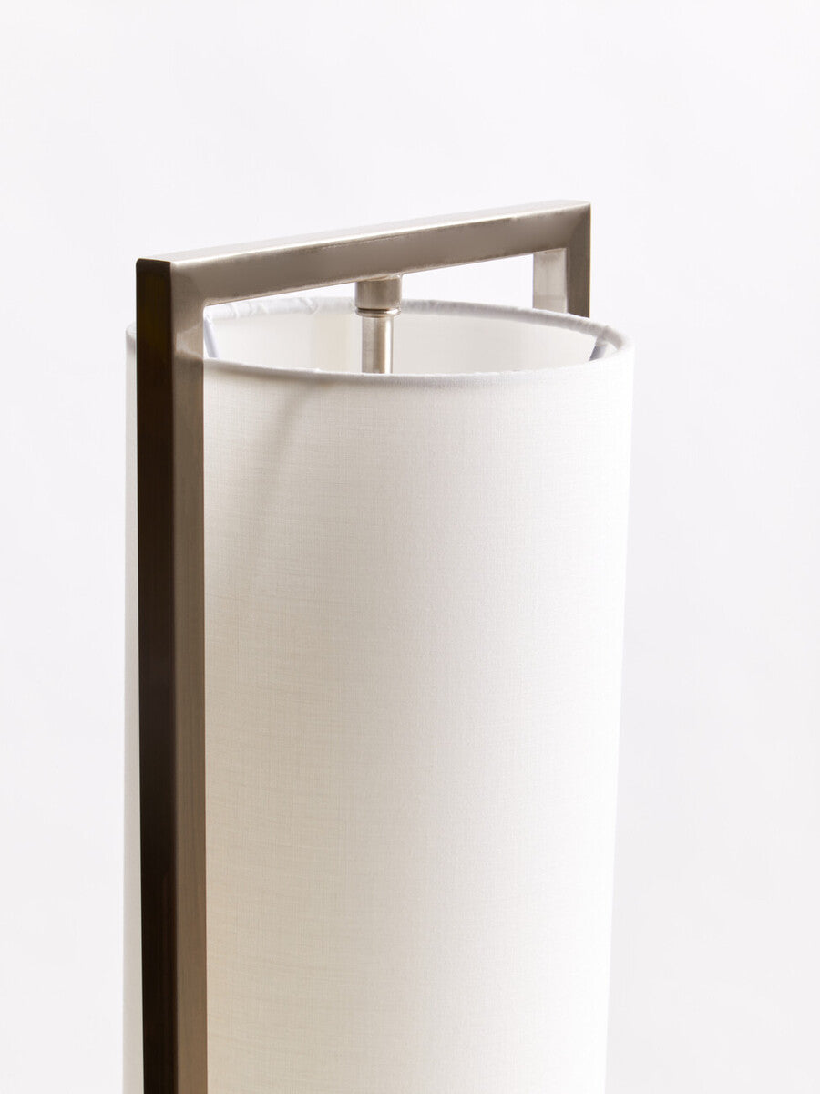 Atkins Nickel Finish Table Lamp